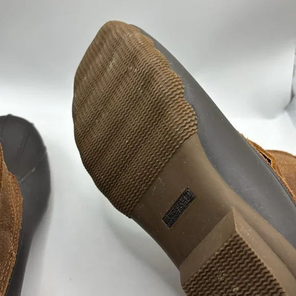 Sperry Top-Sider Rip duck Boots w/faux fur tan & brown SZ 9 waterproof outdoor - Picture 8 of 16